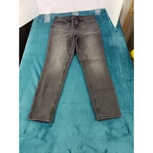 Calvin Klein Jeans Size 29 Womens Black Ladies Pants Stretch High Rise Skinny
